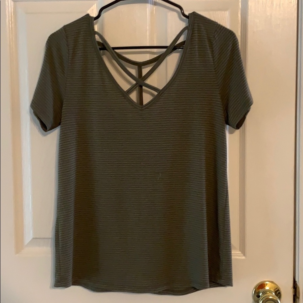 Green Striped Shirt